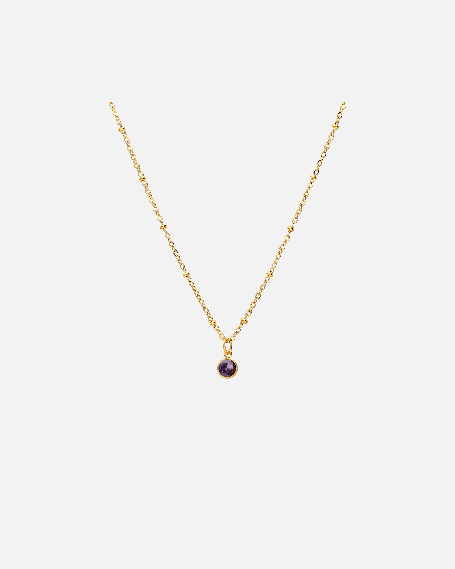 Halskette für Weiblich Lucardi Halsketten Gold - Februar