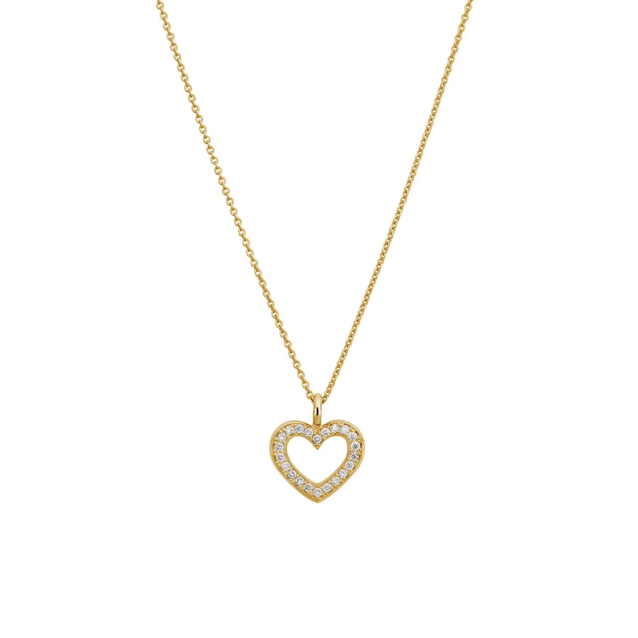 Lyomi Anhänger mit Kette 585/- Gold Diamant Lab Grown weiß 0,18ct. 45,0cm Damen