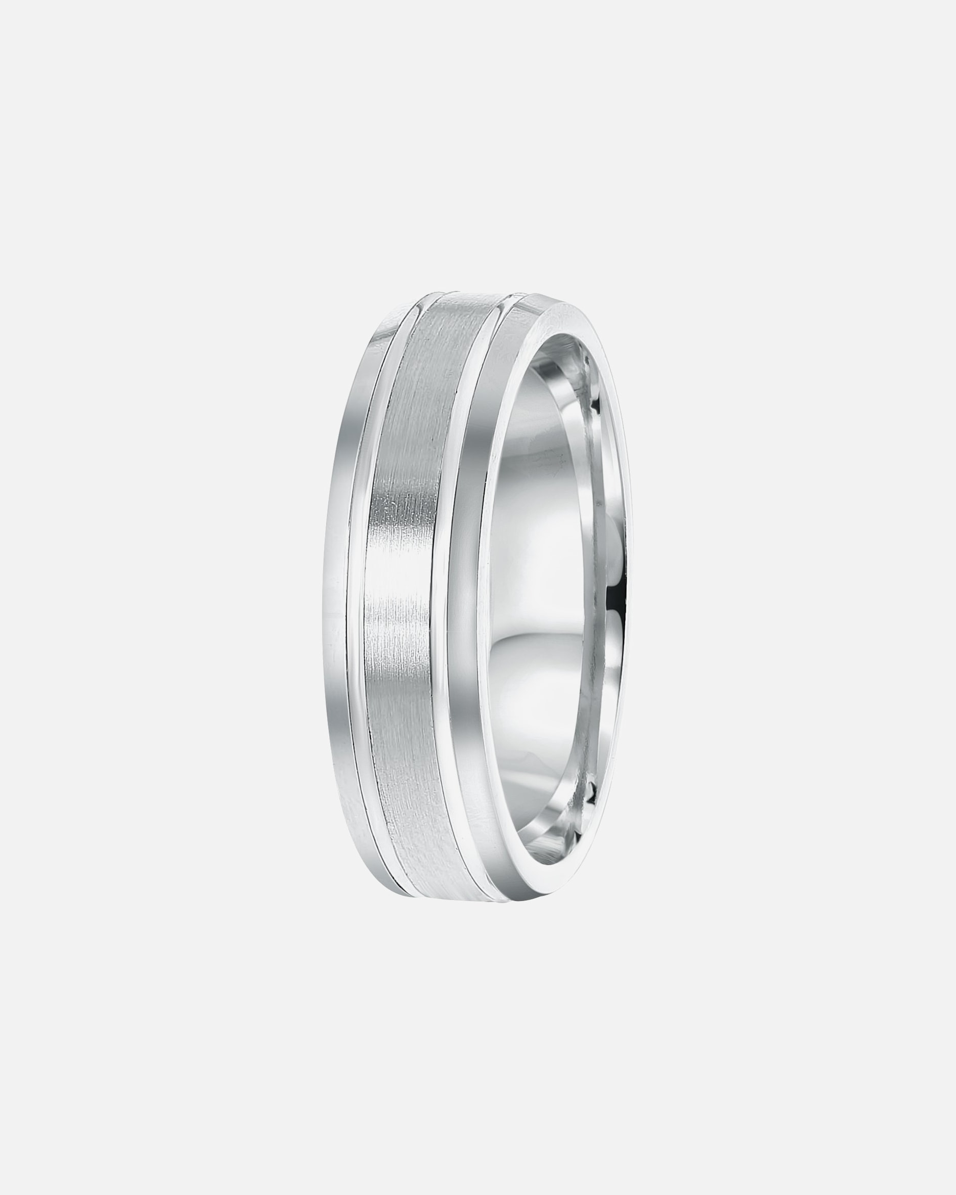 Ring für Männlich Lucardi Ringe 'Dubrovik' 925 Silber - silbern 58mm