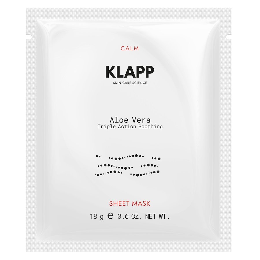 Klapp Aloe Vera Triple Action Soothing Sheet Mask 9 ml