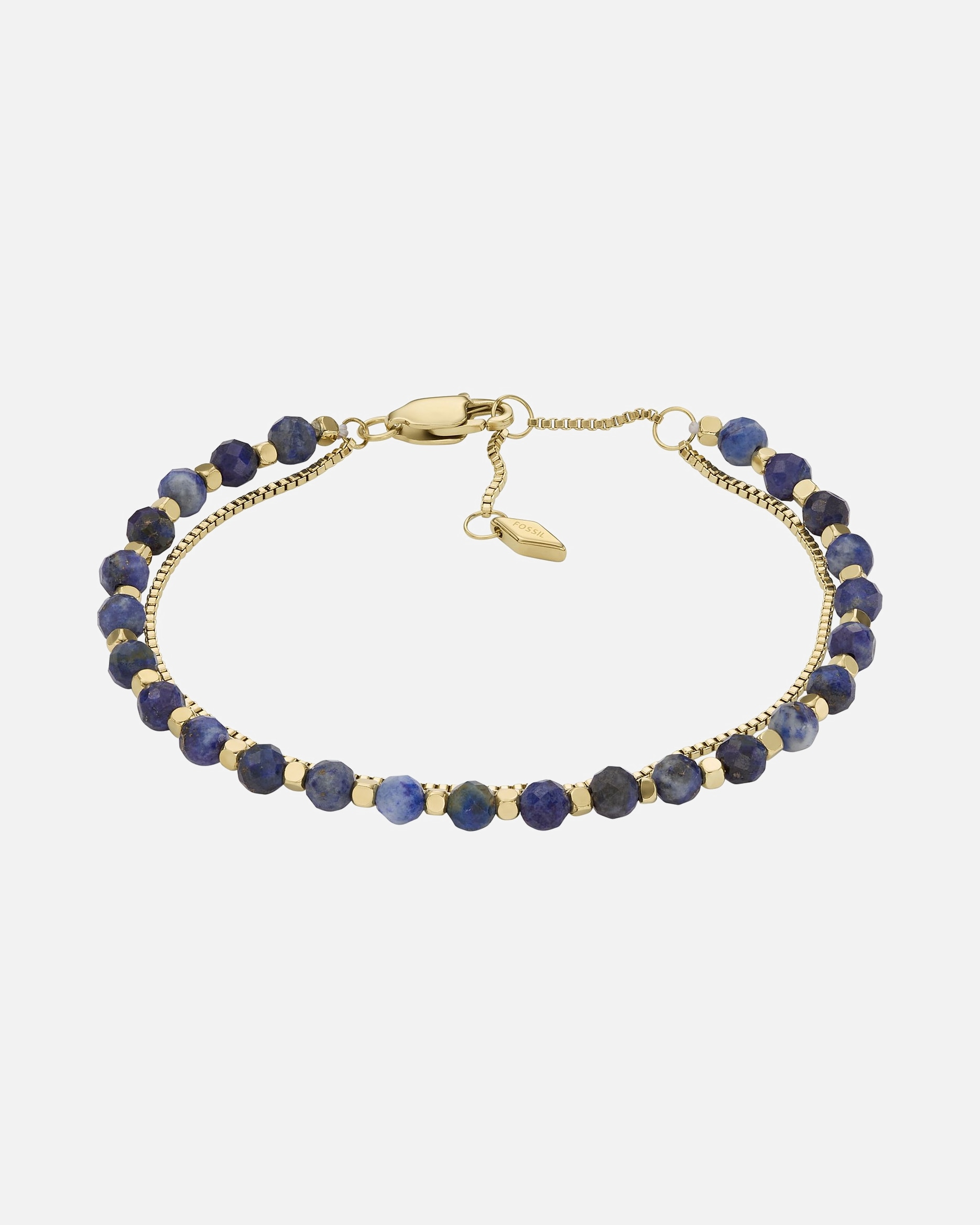 Armband für Weiblich Fossil Armband Edelstahl blau