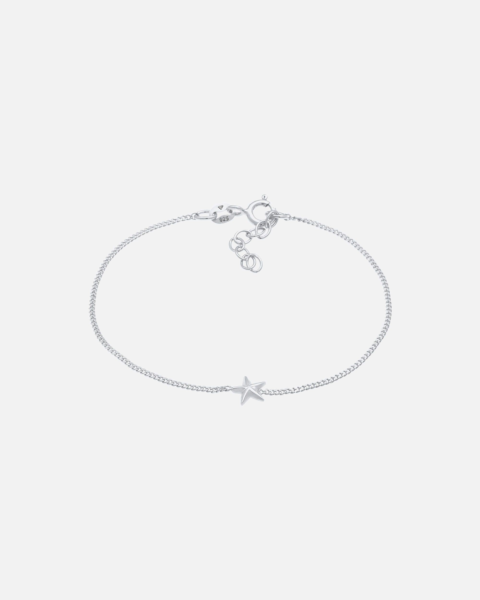 Armband für Weiblich Elli Kinder Stern Star Zart Strahlen 925 Silber silberfarben