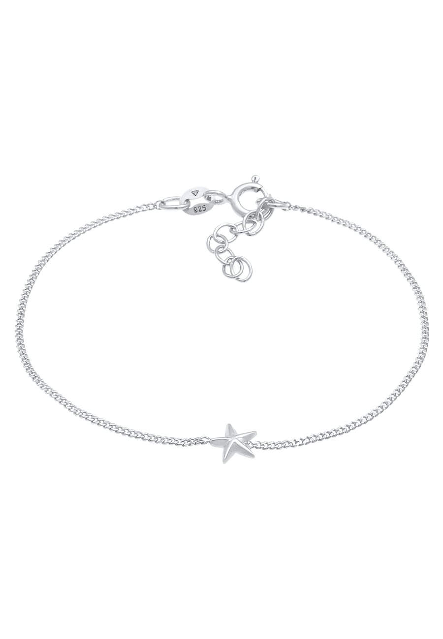 Elli Kinder Stern Star Zart Strahlen 925 Silber silberfarben Damen