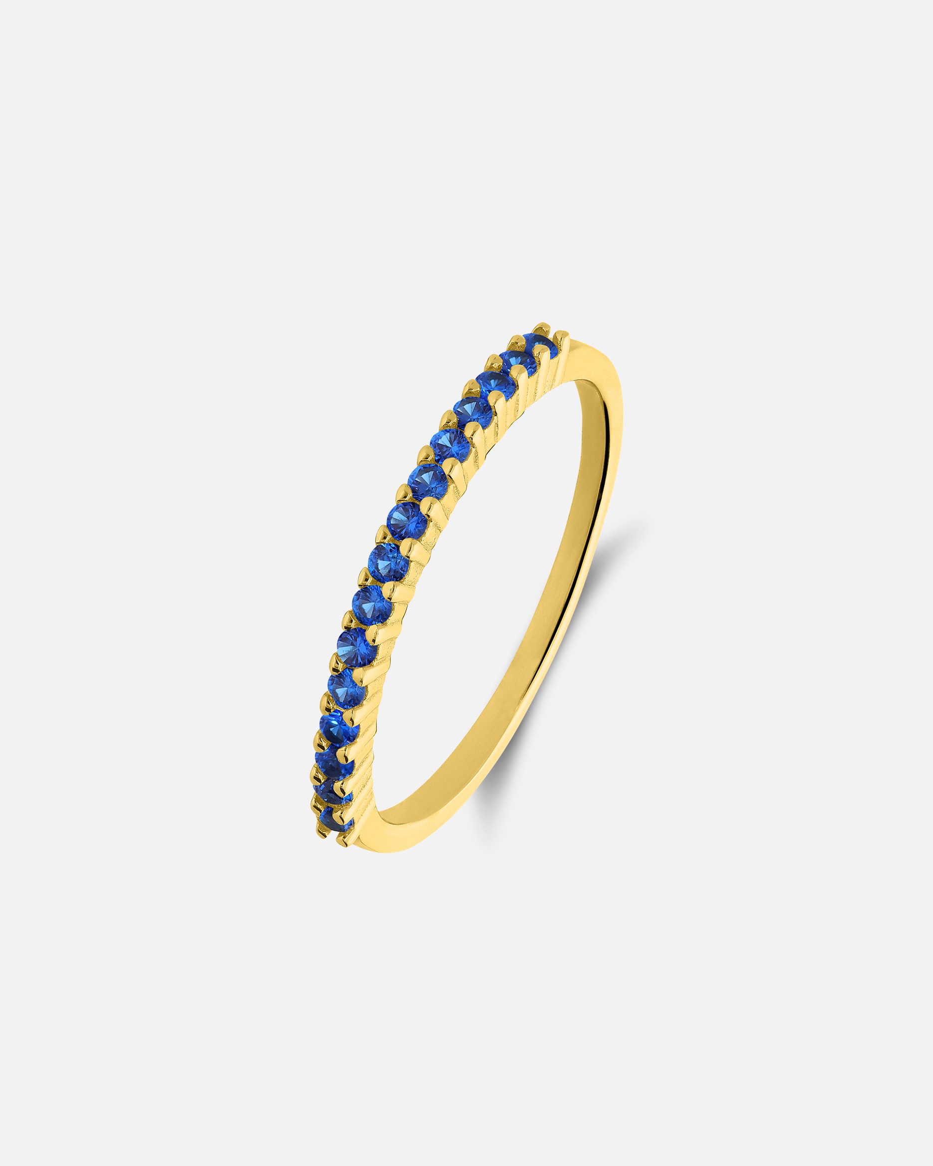 Ring für Weiblich Lucardi Ring 925 Silber - Gelbgold legiert Gold - 49mm