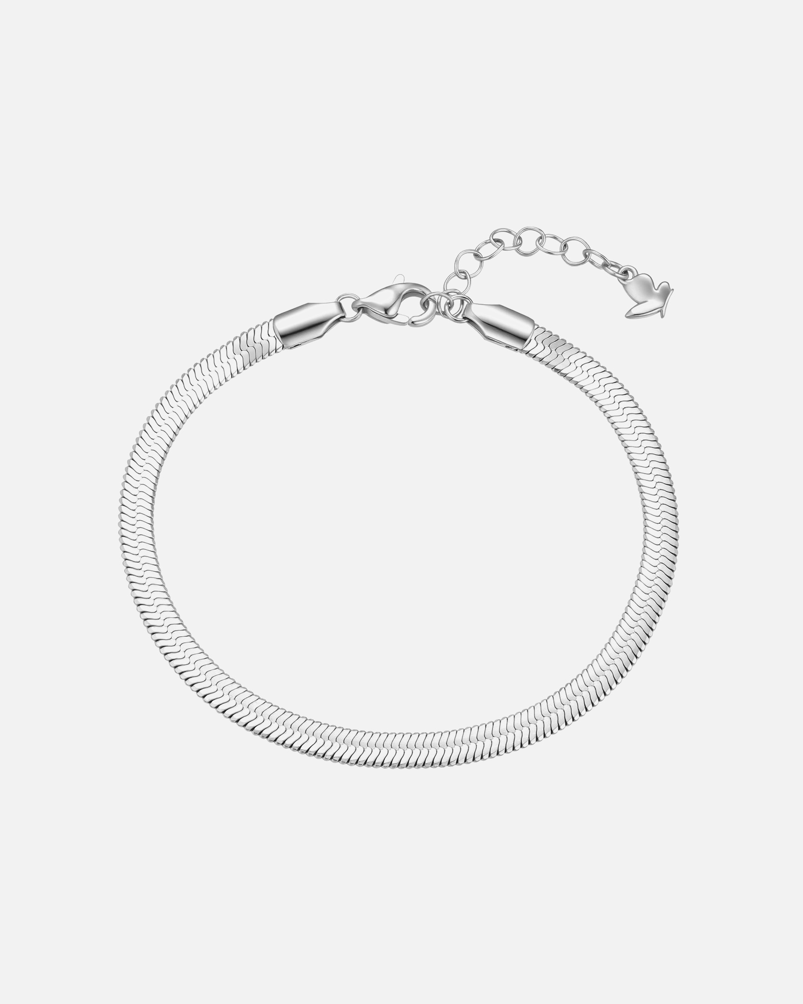 Armband für Weiblich Glanzstücke München Armband aus Edelstahl in Silber 17,0 cm Basislänge + 3,0 cm Verlängerung
