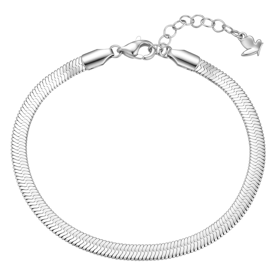 Glanzstücke München Armband aus Edelstahl in Silber 17,0 cm Basislänge + 3,0 Verlängerung Damen