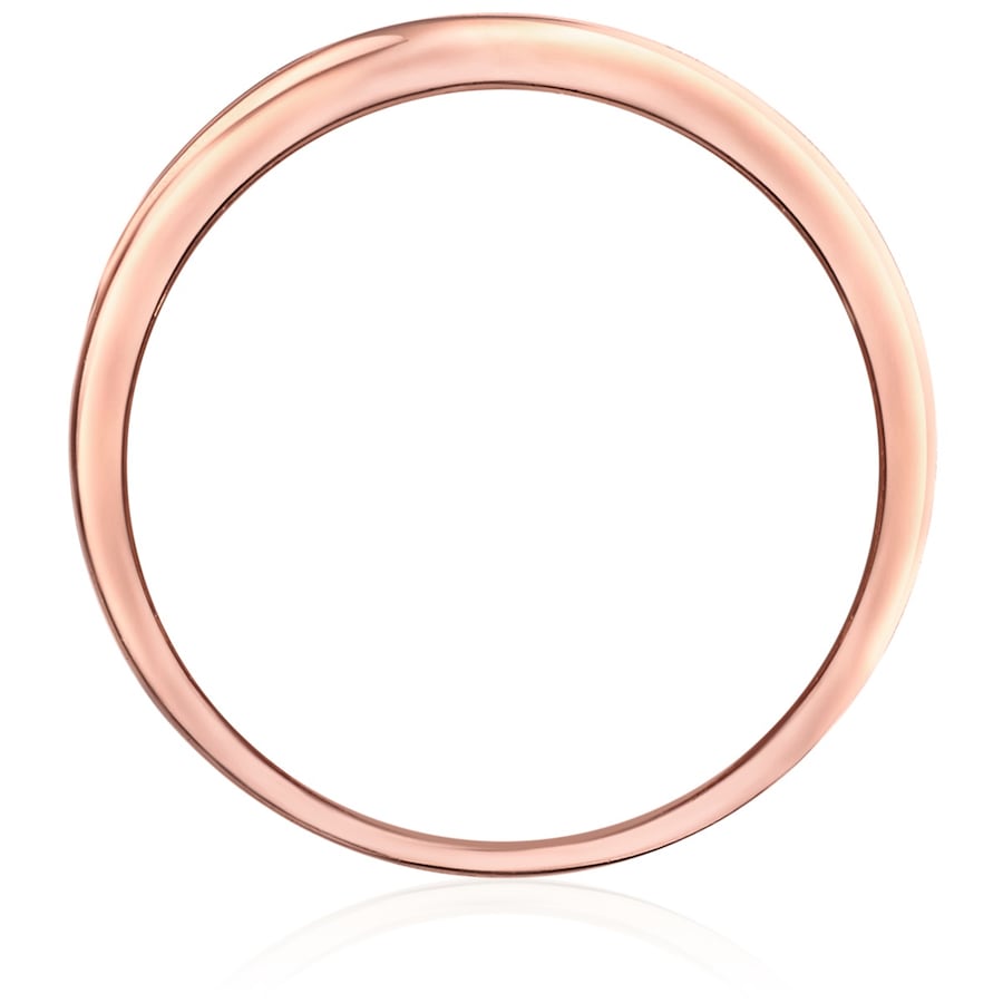 Trilani Ring aus Sterling Silber in roségold mit Zirkonia 62 Damen