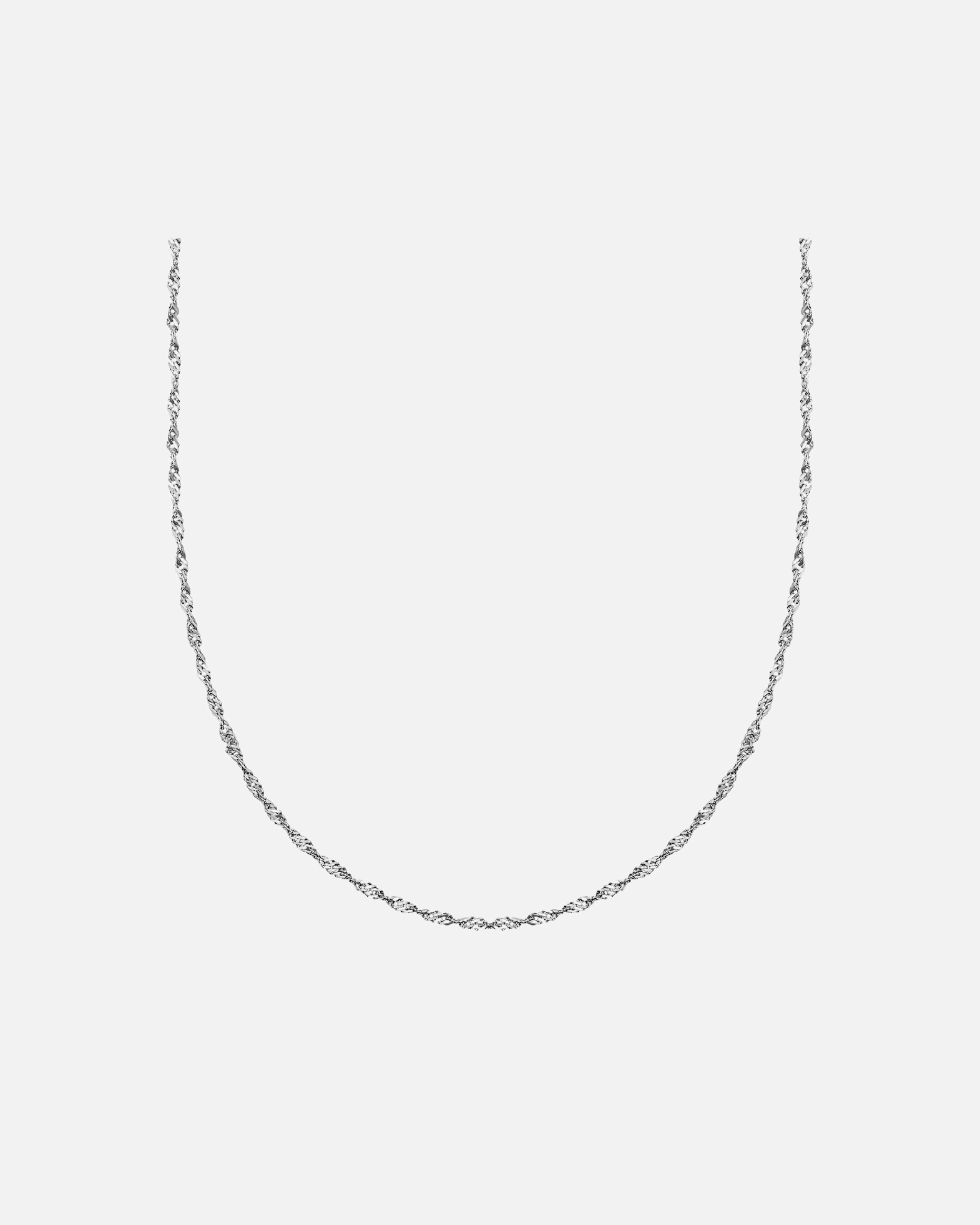 Halskette für Weiblich Eastside Halskette aus Edelstahl in Silber 40,0 cm Basiskette + 5,0 cm Verlängerung