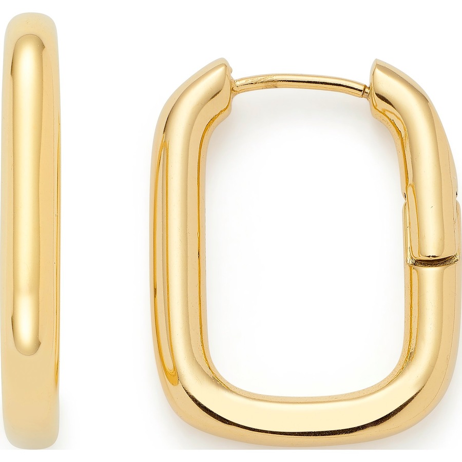 Leonardo Creolen Edelstahl gold Damen