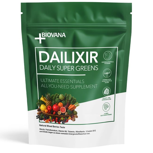 Biovana Dailixir Daily Super Greens Pulver 450 g