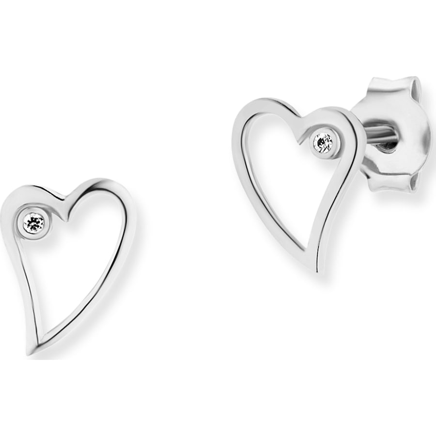 caï Ohrstecker 925er Silber rhodiniert One Size Damen