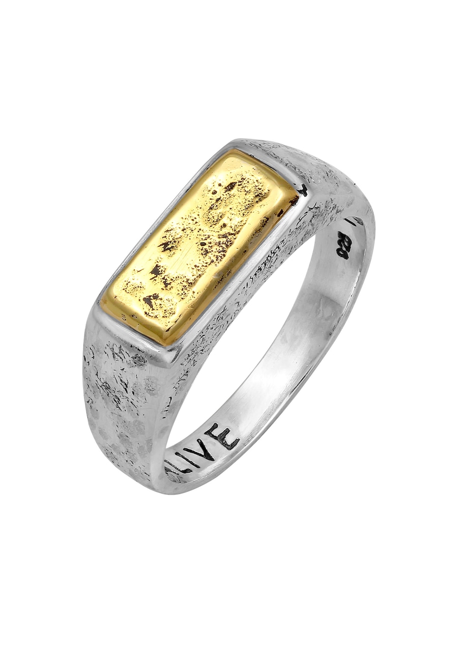Haze & Glory Siegelring - Alive Bi-Colour 925 Silber 62 Herren