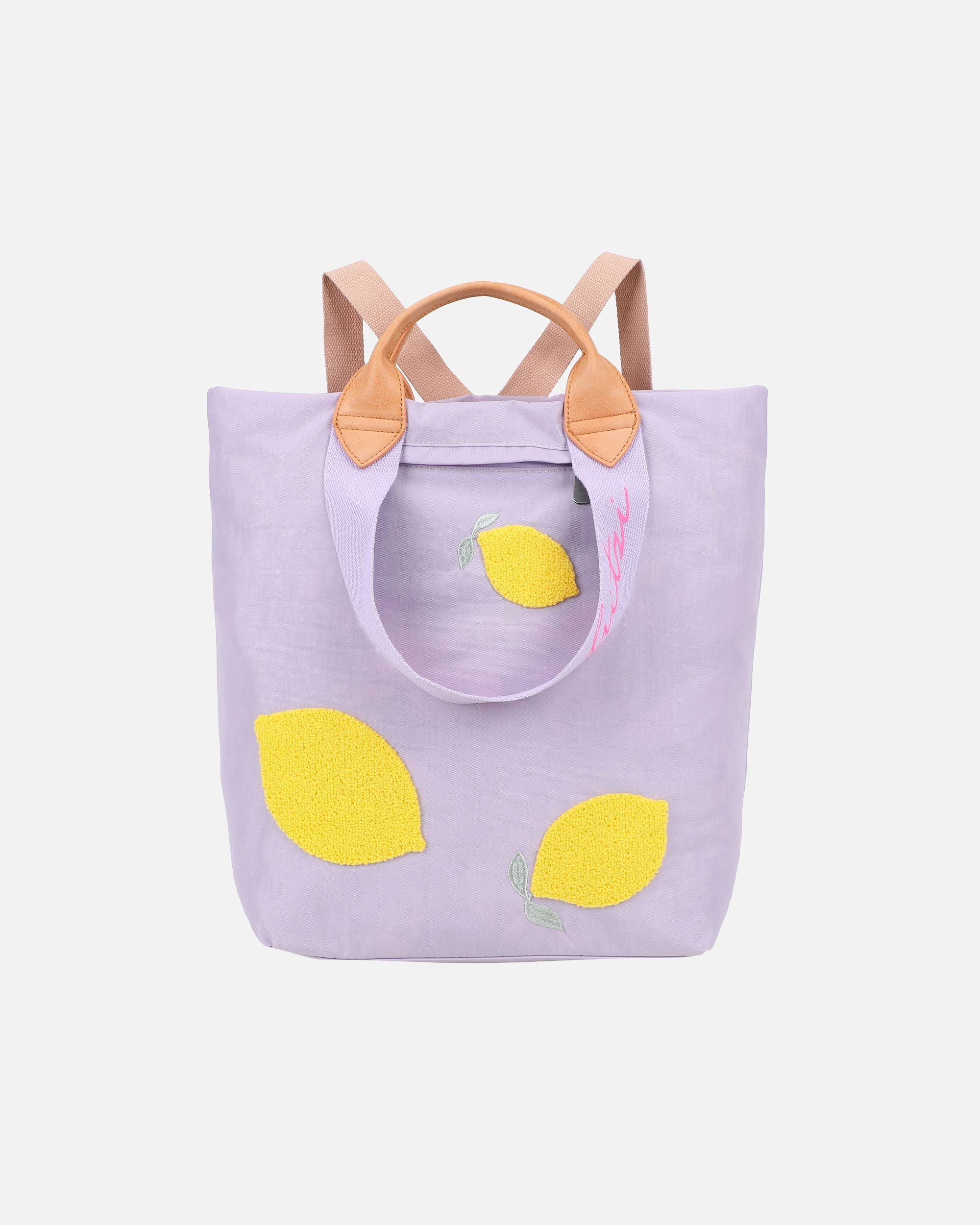 Rucksack für Männlich Fritzi aus Preußen Rucksack Ju Limited Squeezy Lemon im sommerlichen Design lila