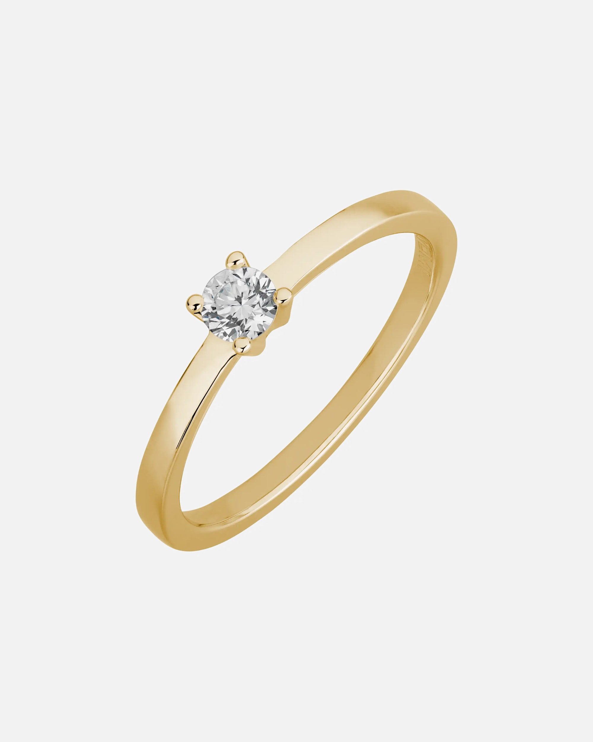 Ring für Weiblich Lyomi Default Brand Line Ring 585/- Gold Diamant Lab Grown weiß 0,20ct. 056 (17,8)