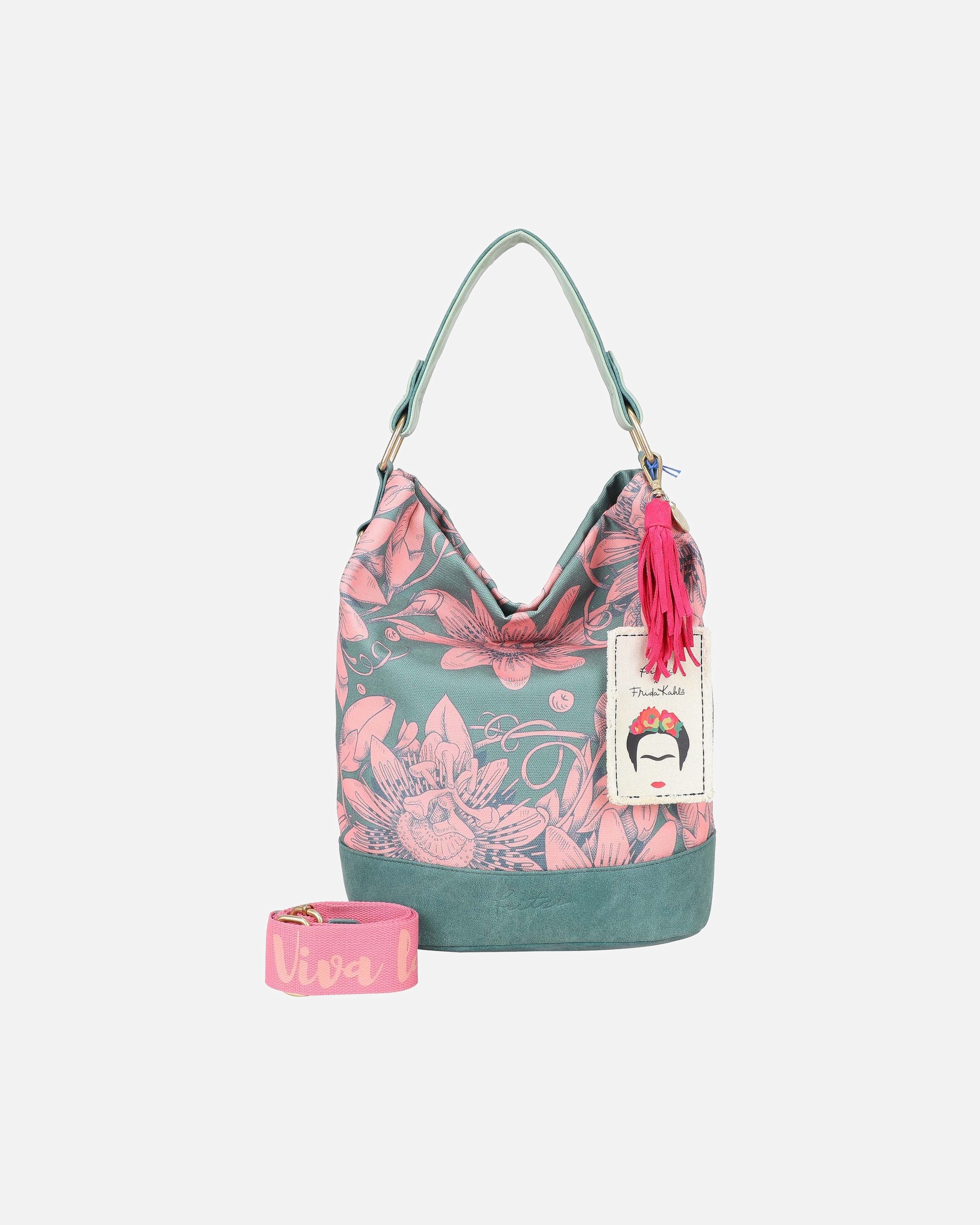 Tasche für Weiblich Fritzi aus Preußen Fritzi x Frida Kahlo Limited Bloom Schultertasche bloom green