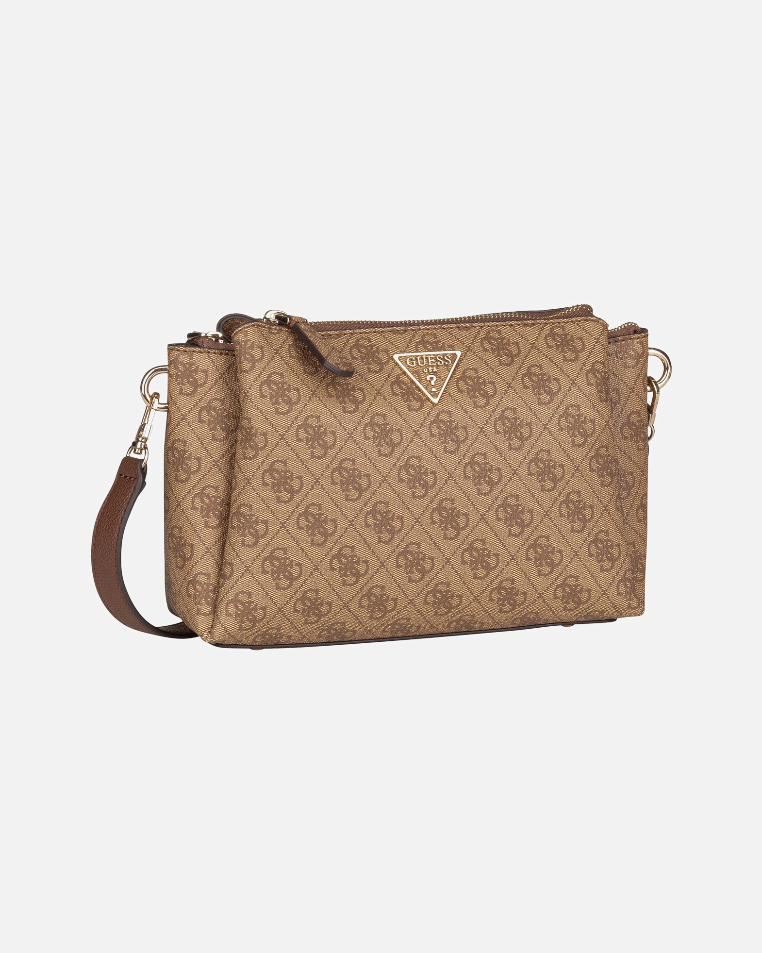 Umhängetasche für Weiblich Guess Umhängetasche Noelle BG Latte Logo/Brown