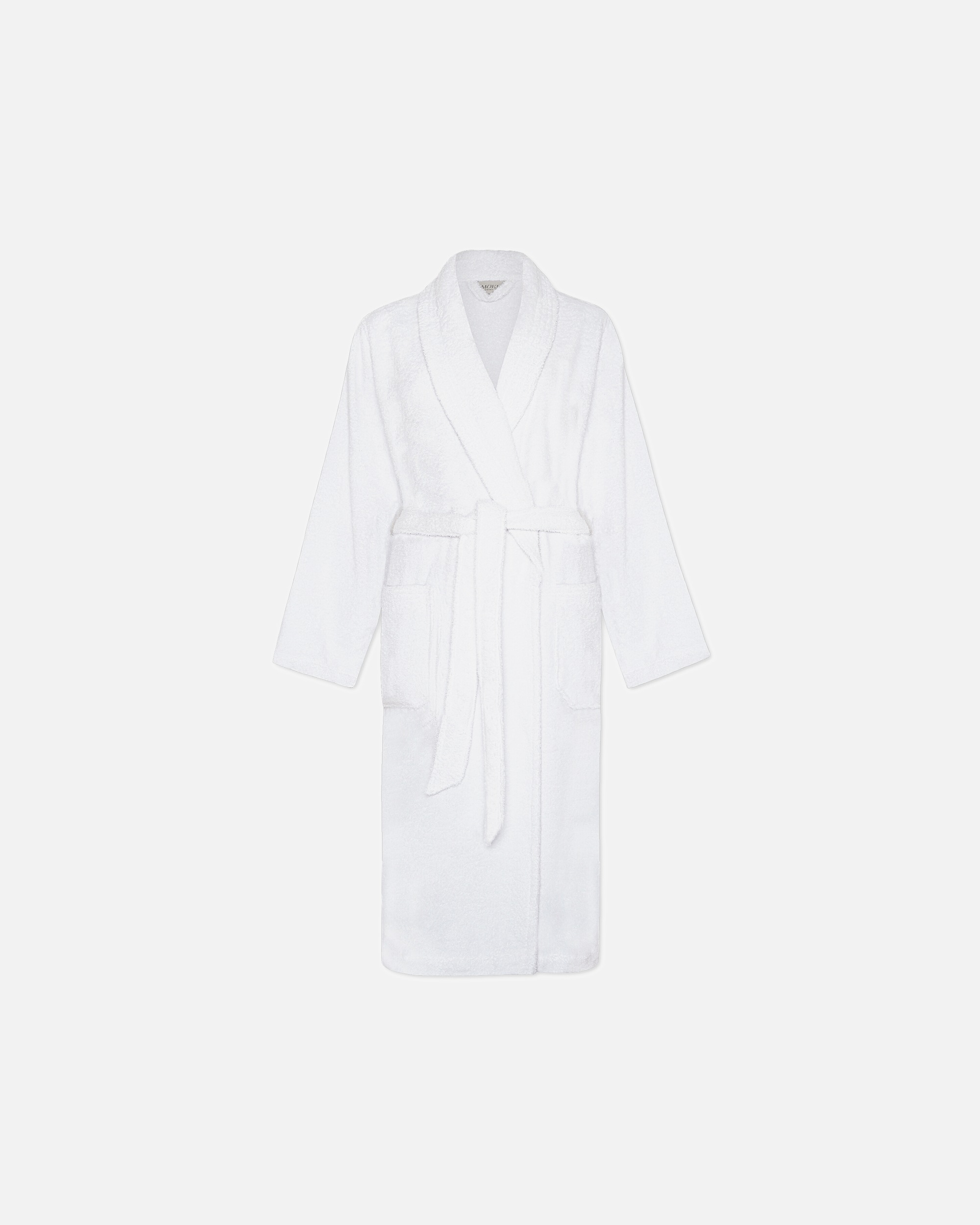 Bademantel für Unisex Möve Schalkragenmantel Homewear snow