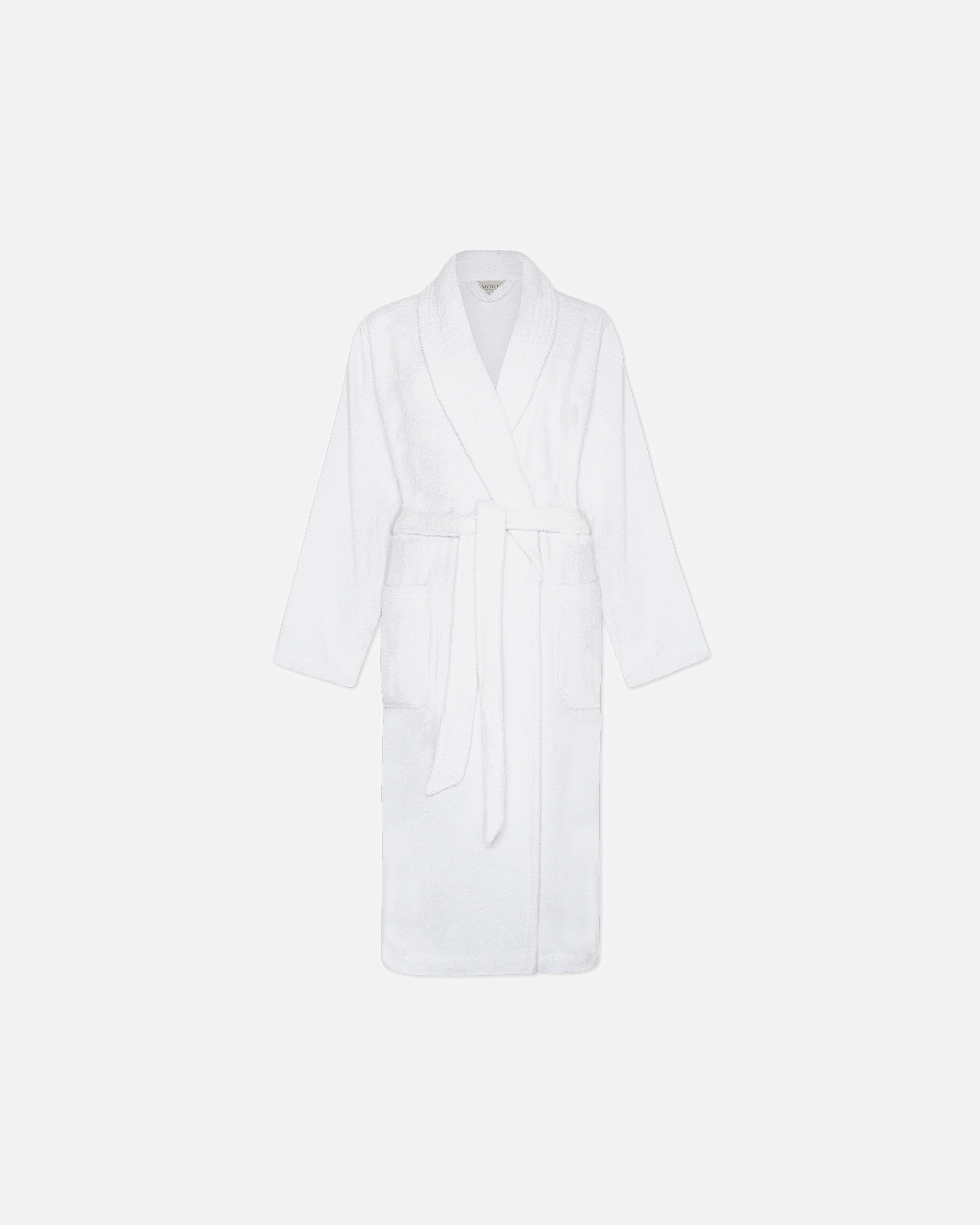 Bademantel für Unisex Möve Schalkragenmantel Homewear snow