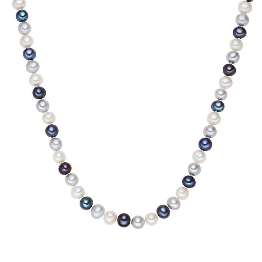 Valero Pearls Kette 925er Silber, Perle 70 cm + 5 Damen