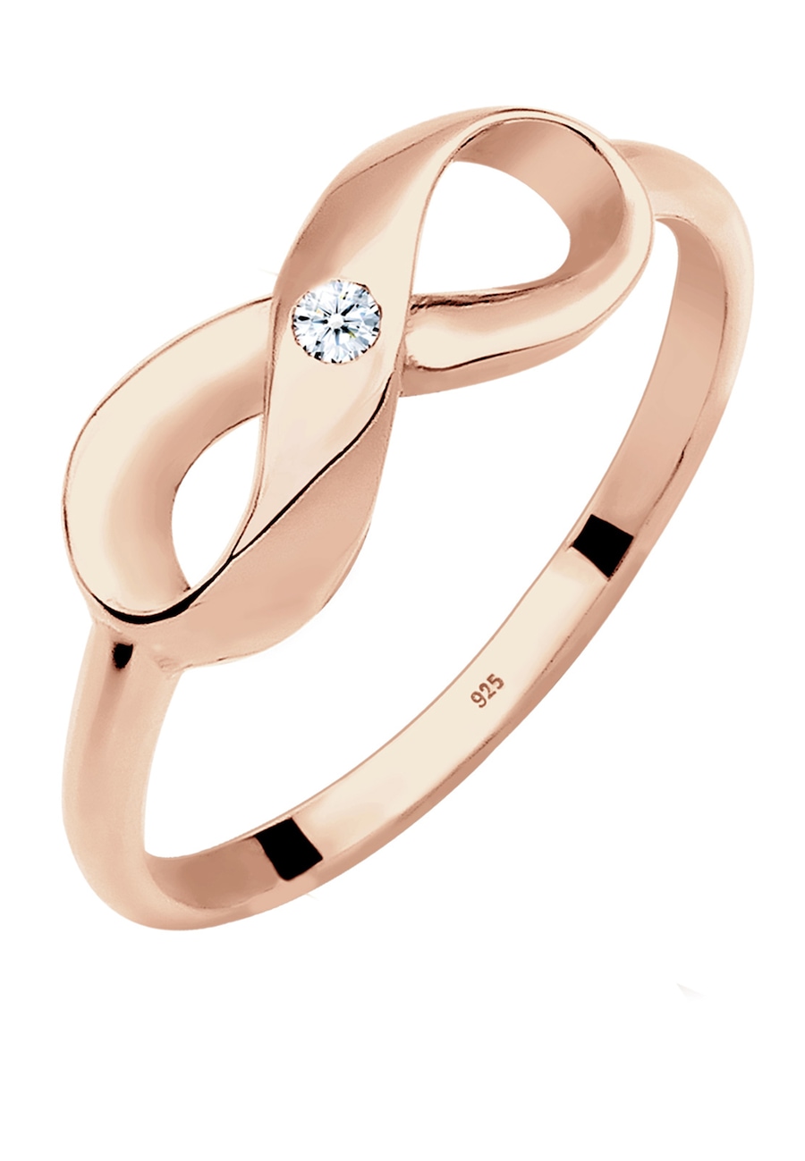 Elli DIAMONDS Infinity Unendlich Diamant 0.03 ct. 925 Silber 54 Damen