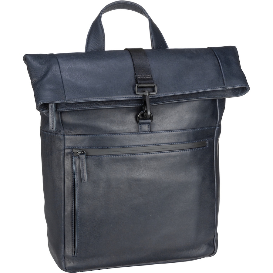 Leonhard Heyden Rucksack / Backpack Den Haag 6758 Blau Schwarz Herren