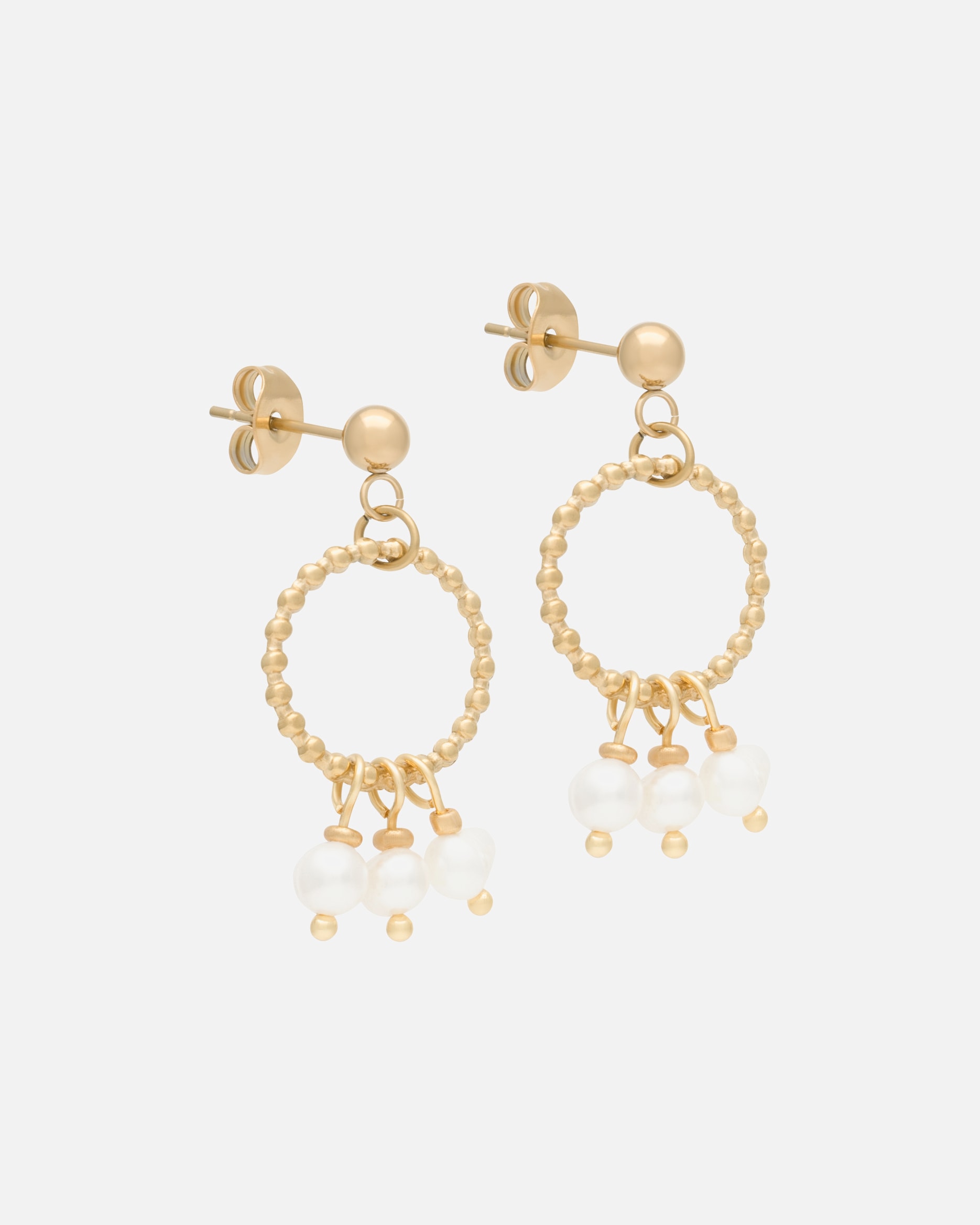 Ohrringe für Weiblich A&C Oslo – Nordic Design Jewellery Default Brand Line Ohrhänger 'Steel - Miniature' gold