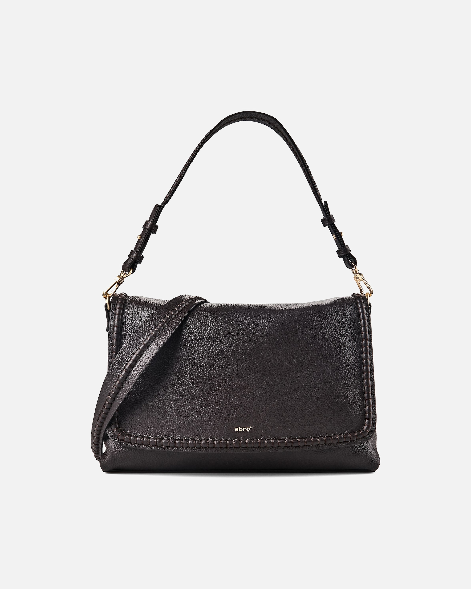 Tasche für Weiblich abro Signature Schultertasche dark brown