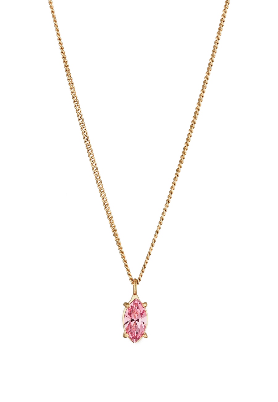 Elli Marquise Rosé 925 Sterling Silber, mit Kristallen von Swarovski goldfarben Damen