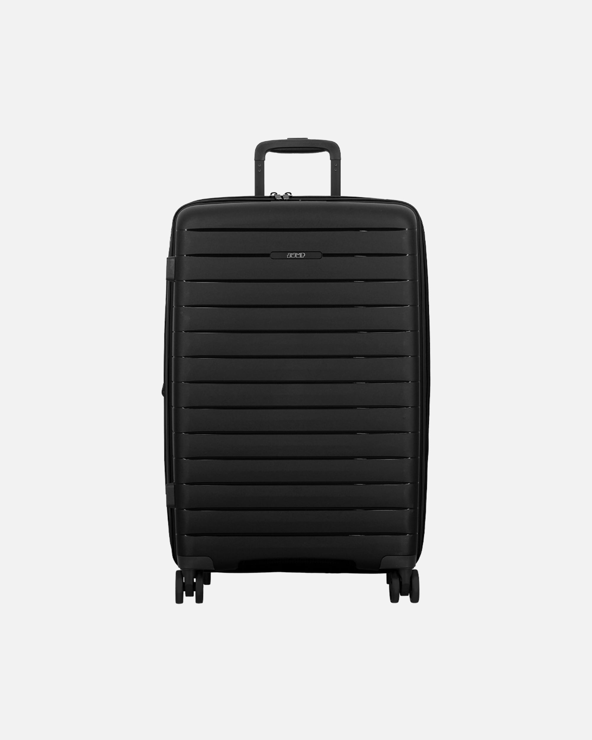 Trolley für Männlich Jump Striper 4 Rollen Trolley 68 cm mit Dehnfalte dark grey