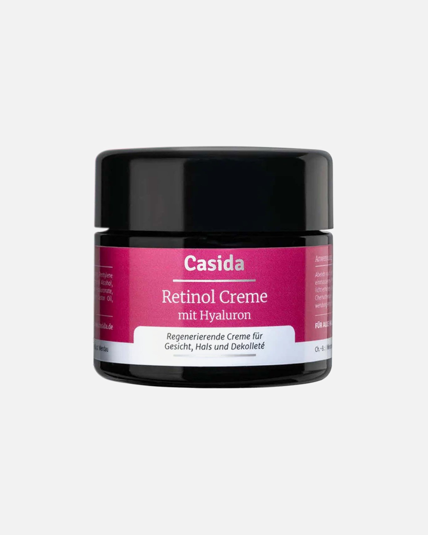 für Unisex Casida Retinol Creme - regenerierend mit Hyaluron 50 ml