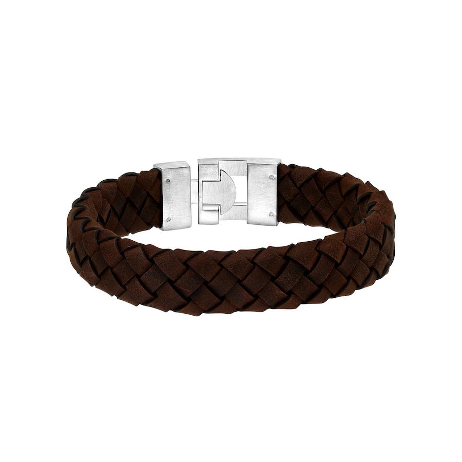 Lucardi Armband Leder D.brown Damen