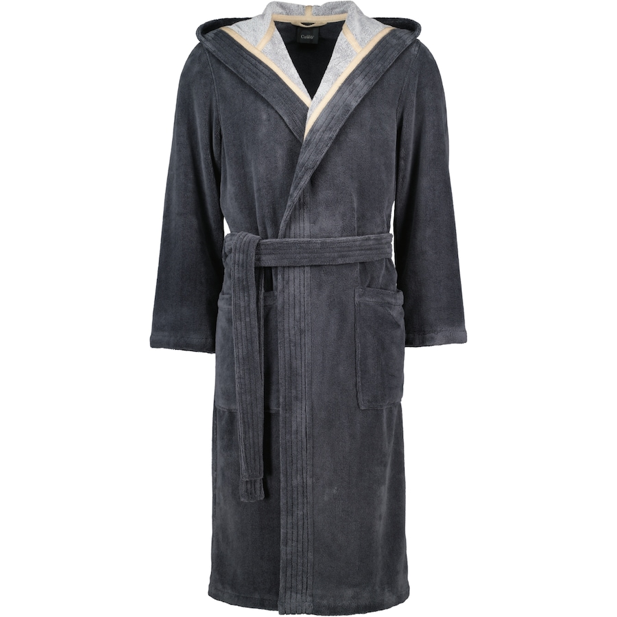 Cawö Bademäntel Herren Kapuze Doubleface 831 stone - 73 L