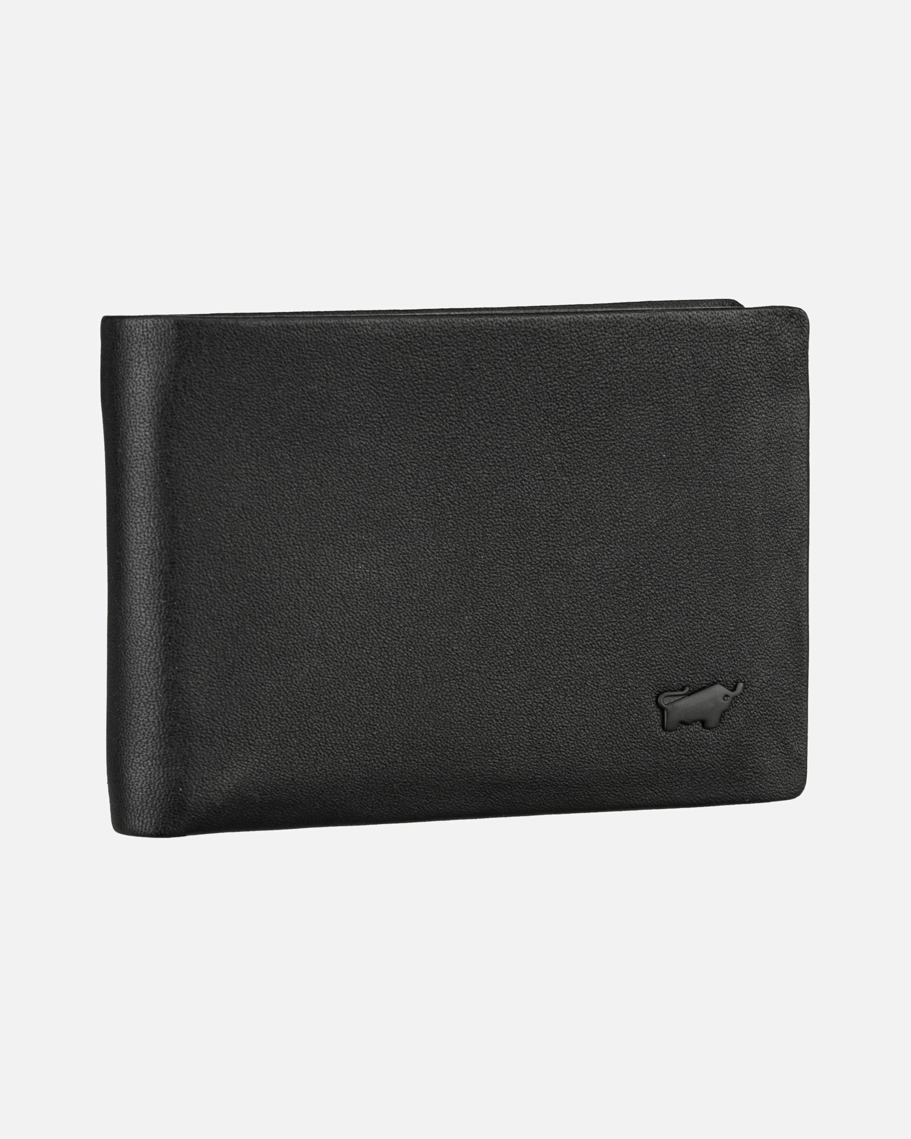 Portemonnaie für Unisex Braun Büffel Geldbörse Hannes Coin Wallet S 4Cs Schwarz