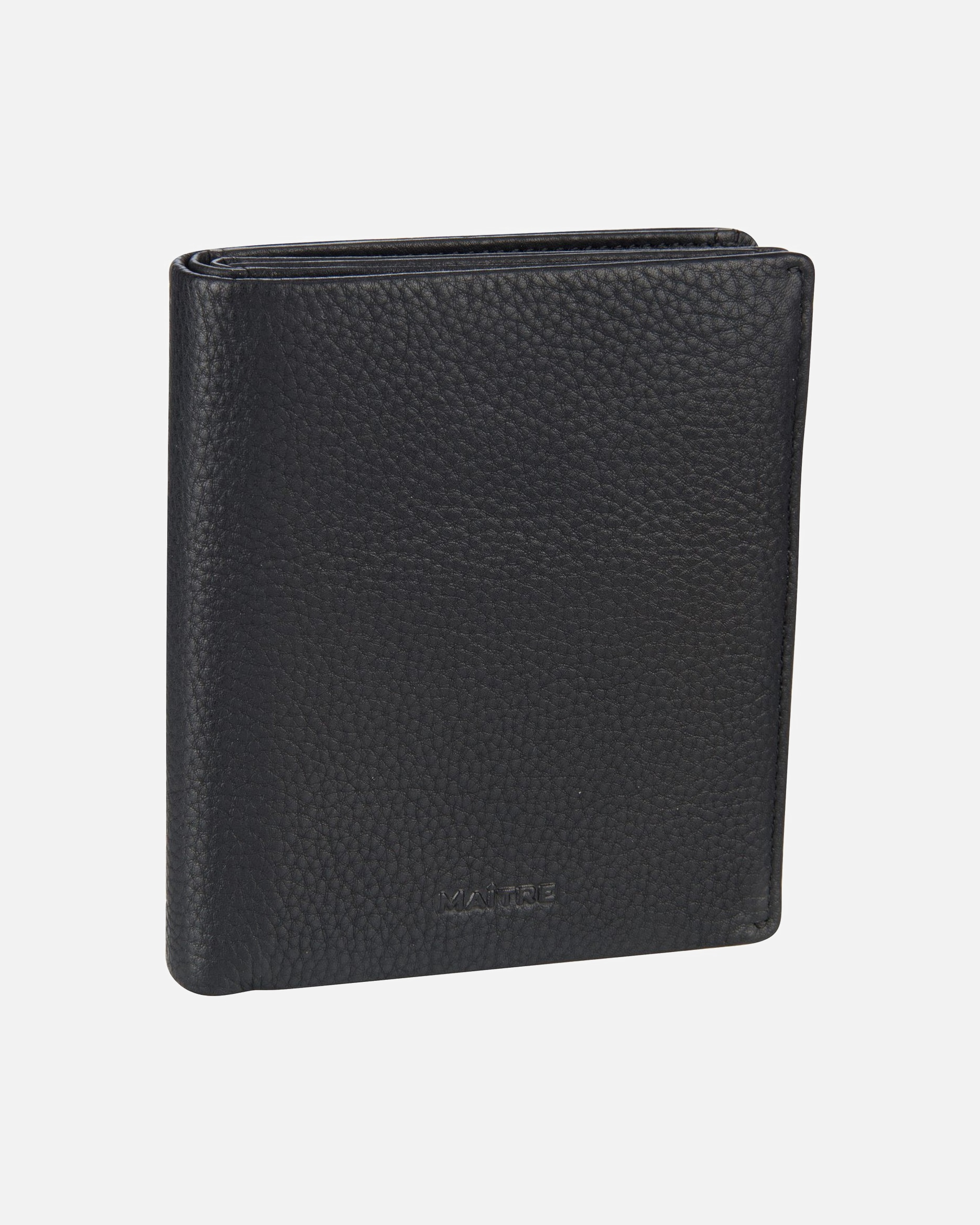 Portemonnaie für Männlich Maître Geldbörse Schwarzerden Hugwald Billfold V12 Black