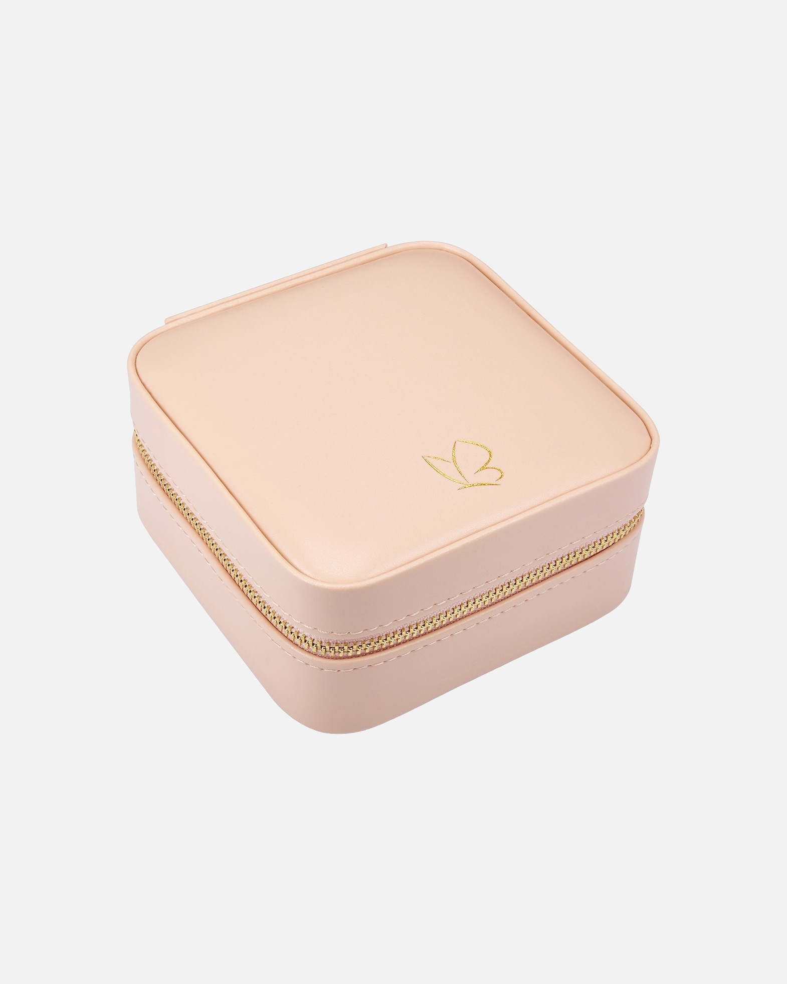 Reisetasche für Weiblich Glanzstücke München Reisetäschchen aus Kunstleder in pink-orange 11,5 cm
