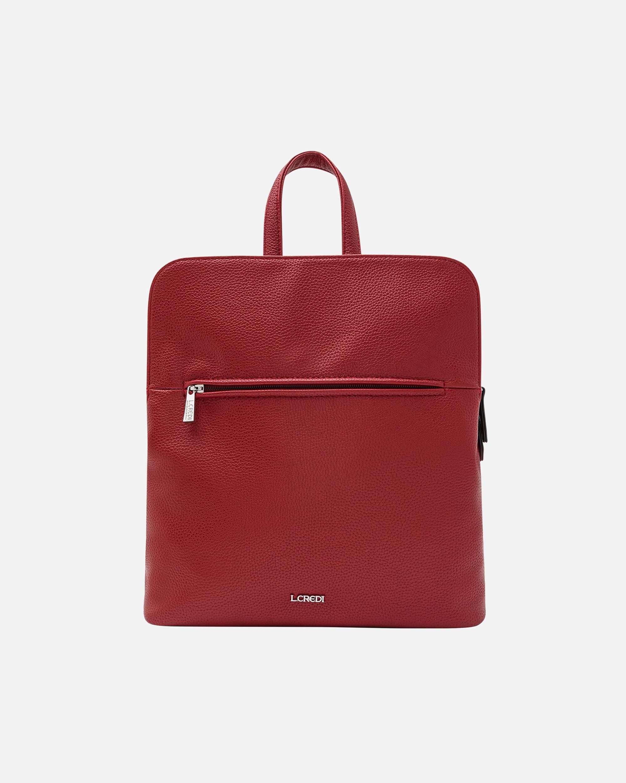 Rucksack für Weiblich L.CREDI Melanie City-Rucksack rot