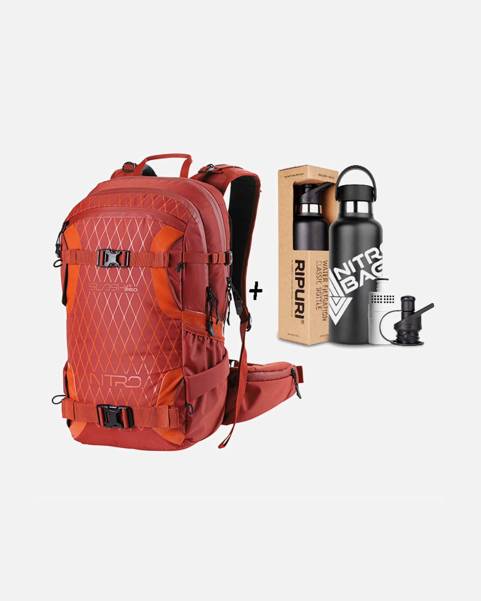 Rucksack für Männlich NITRO Slash Pro X Ripuri Set Wanderrucksack supernova