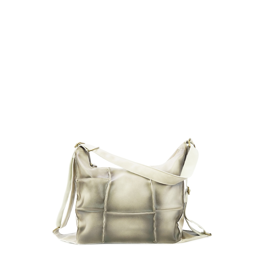 HARPA Handtasche GEORGIA in moderner Patchwork-Optik braun