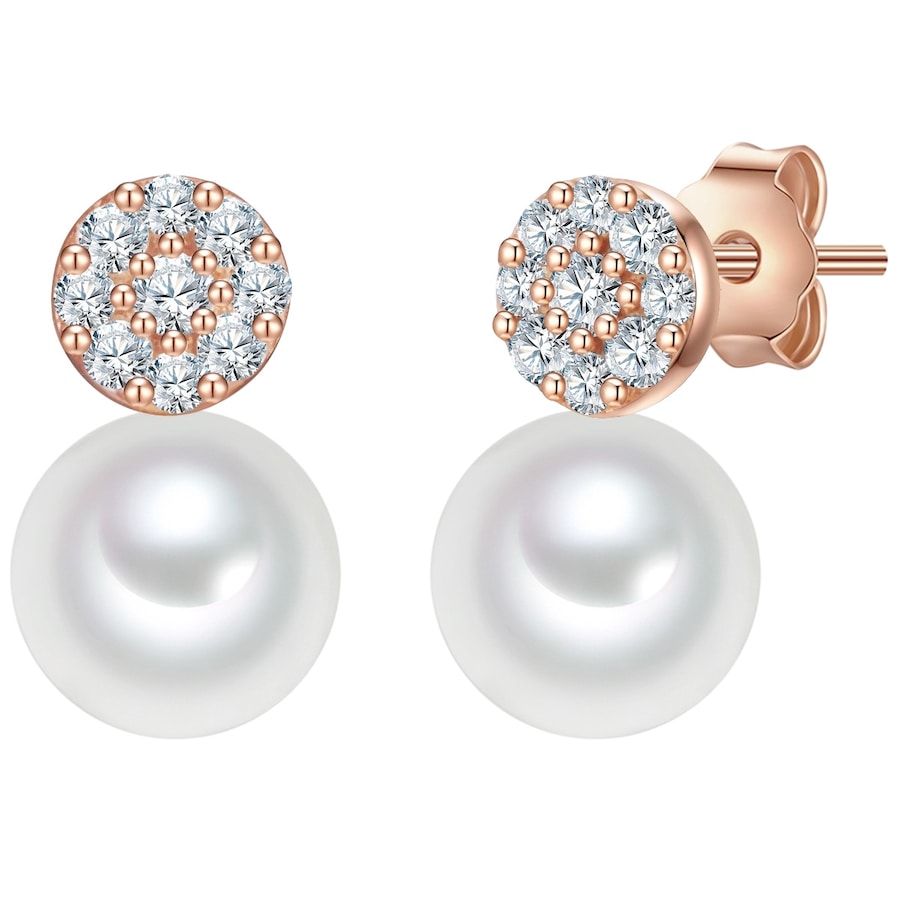 Valero Pearls Ohrstecker 925er Silber, Perle 11,6 mm Damen