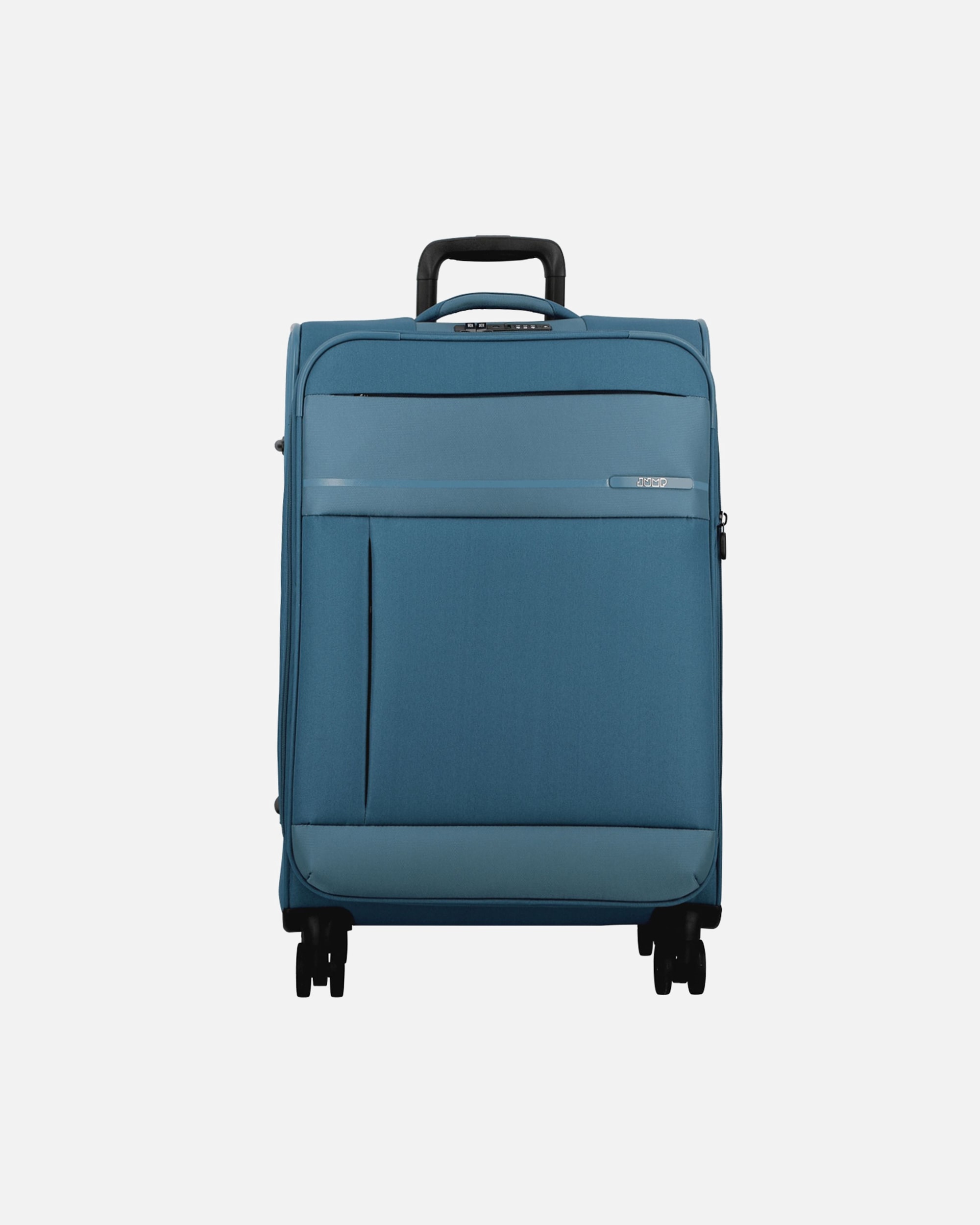 Koffer für Männlich Jump Monthélys 4 Rollen Trolley 67 cm mit Dehnfalte blue