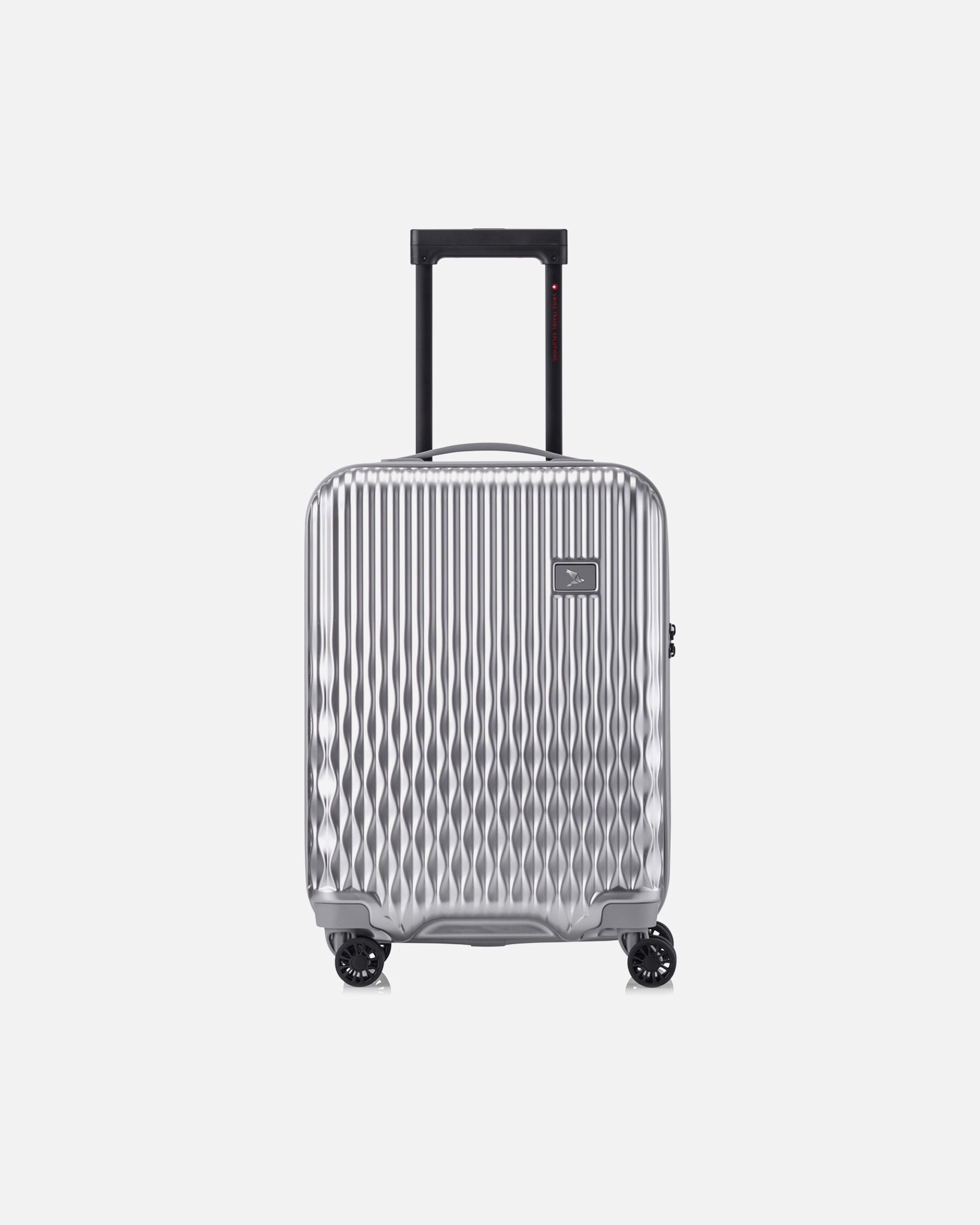 Handgepäckkoffer für Männlich Pack Easy Flow 4 Rollen Kabinentrolley S 52 cm silver