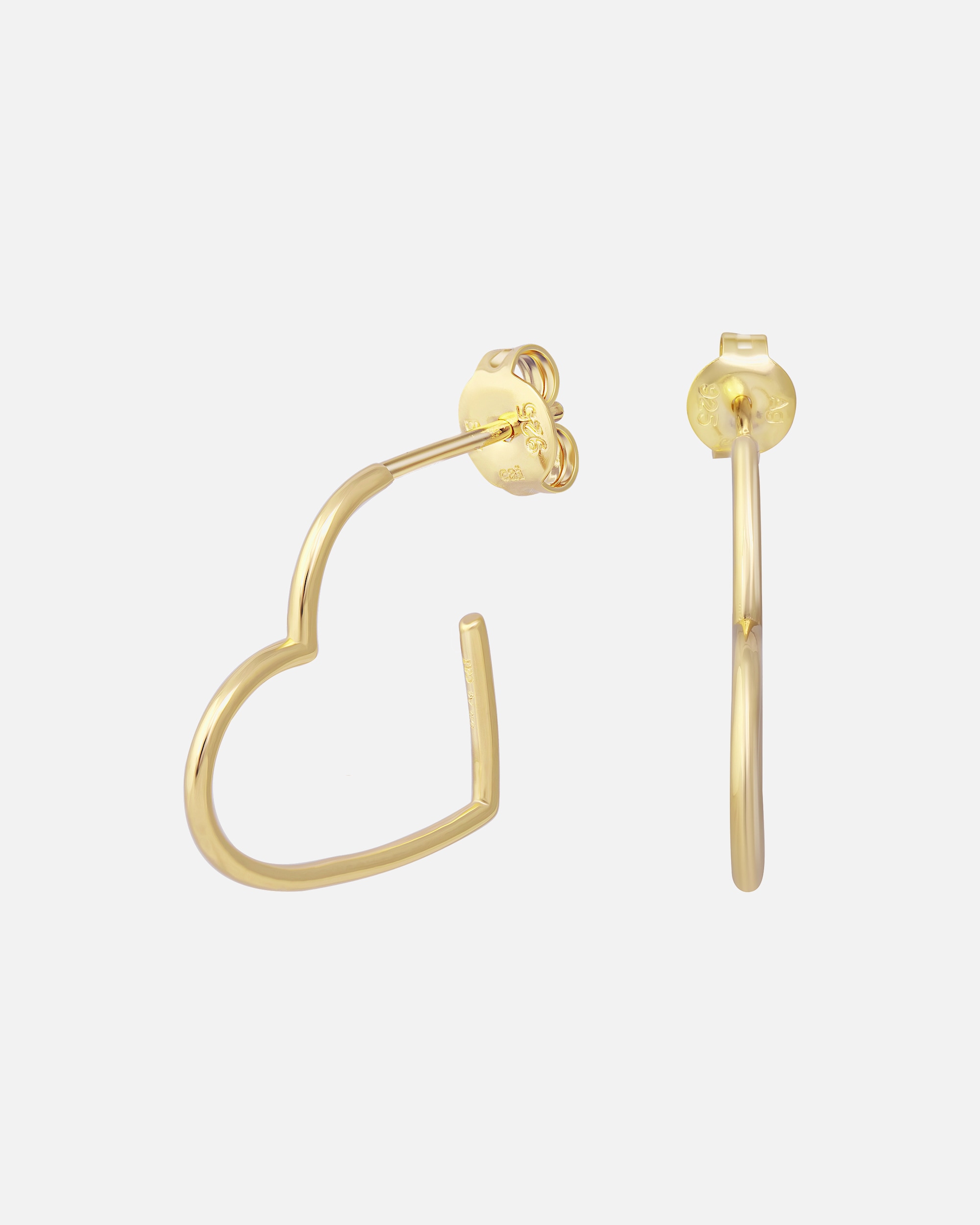 Creolen für Weiblich caï Creole 925/- Sterling Silber ohne gelb vergoldet