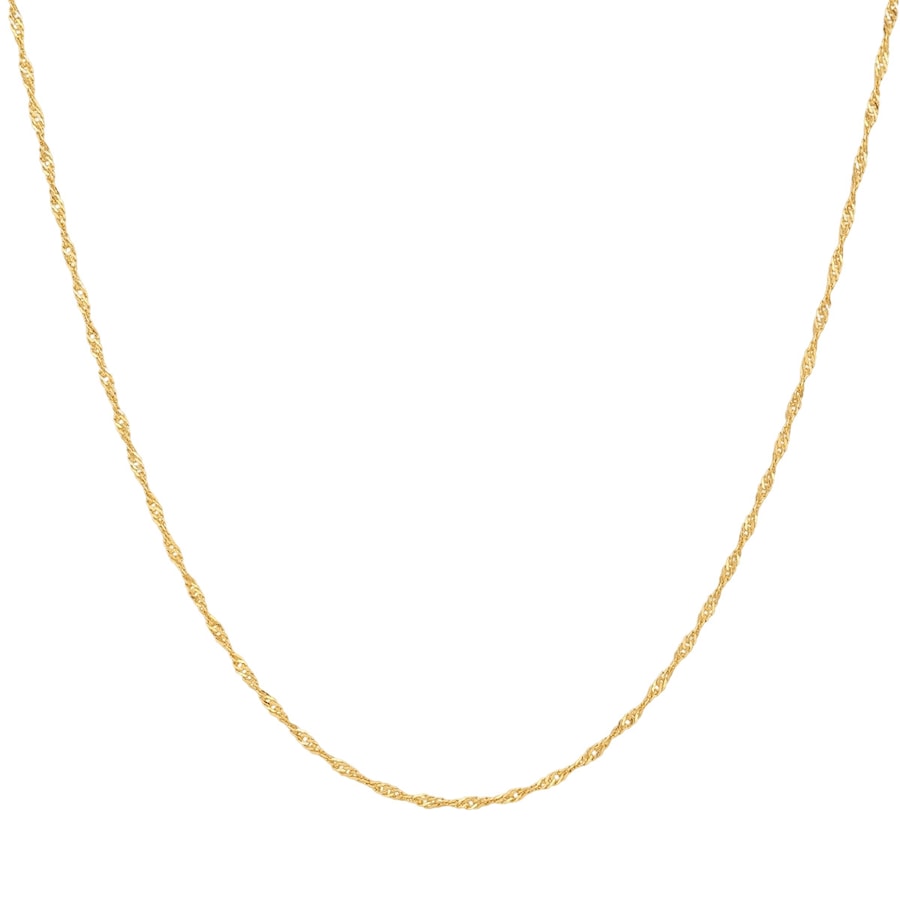 Rafaela Donata Halskette aus Sterling Silber in Gelbgold 42 cm Damen