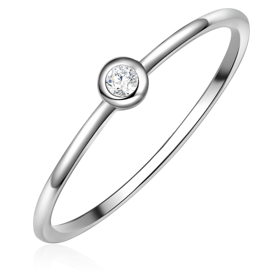 Glanzstücke München Ring Sterling Silber Zirkonia in 50 Damen