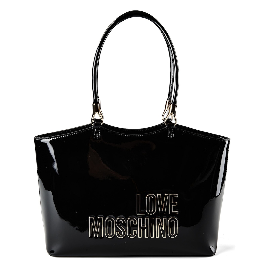 Love Moschino Enameled Logo Shopper black Schwarz Damen