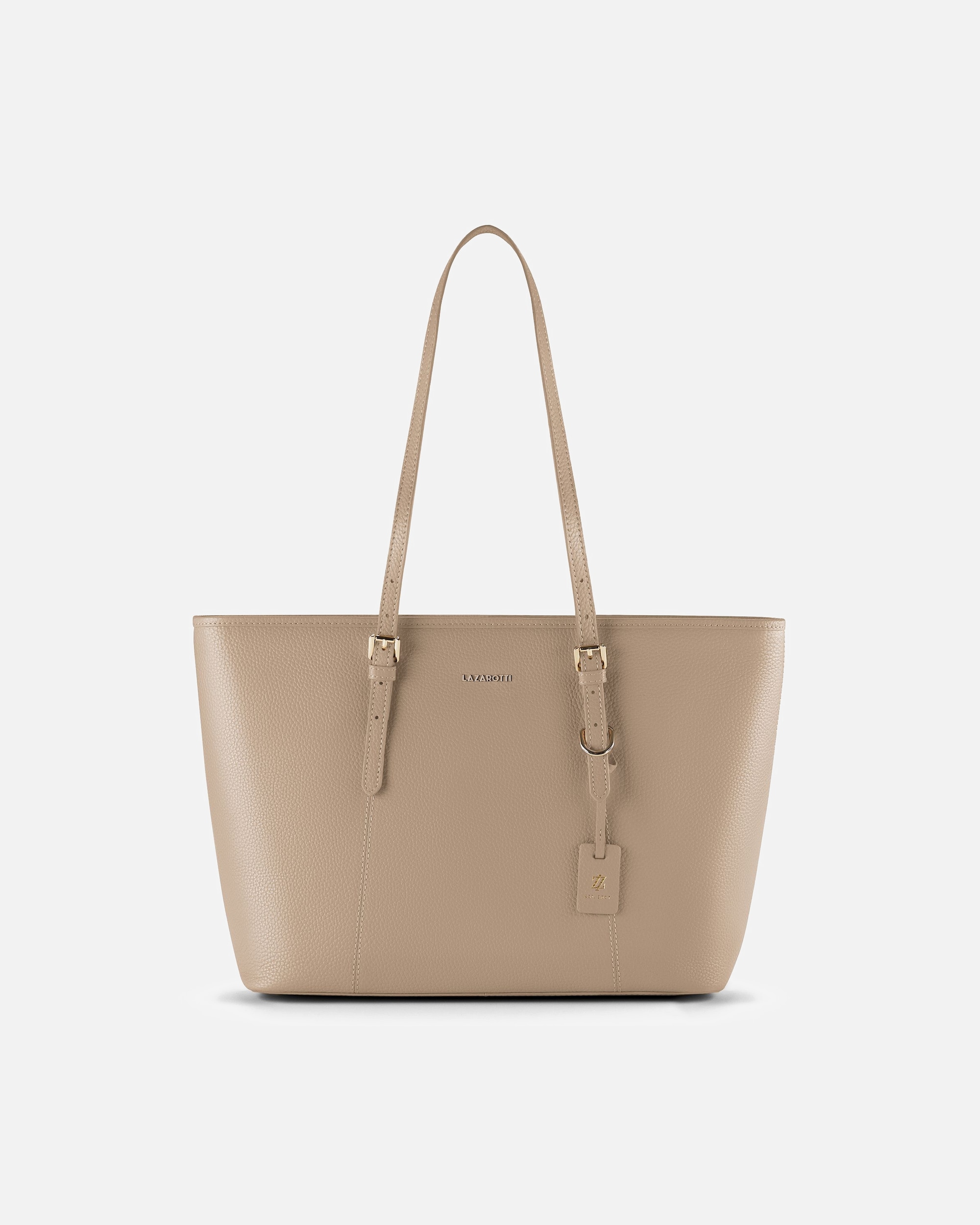Tasche für Weiblich Lazarotti Bologna Leather Shopper sand