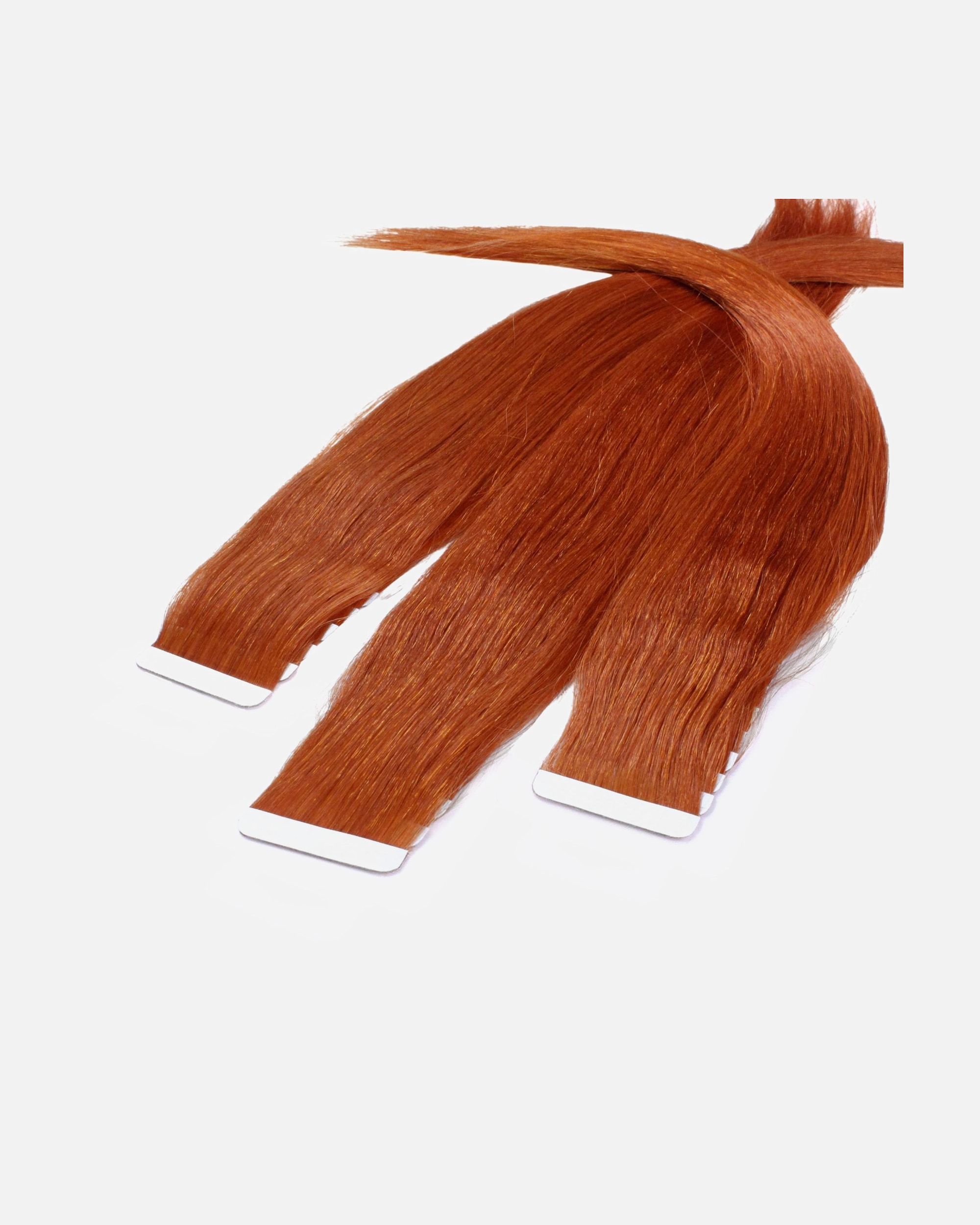 Extensions für Weiblich hair2heart Tape Extensions Echthaar #8/43 Hellblond Rot-Gold 50cm