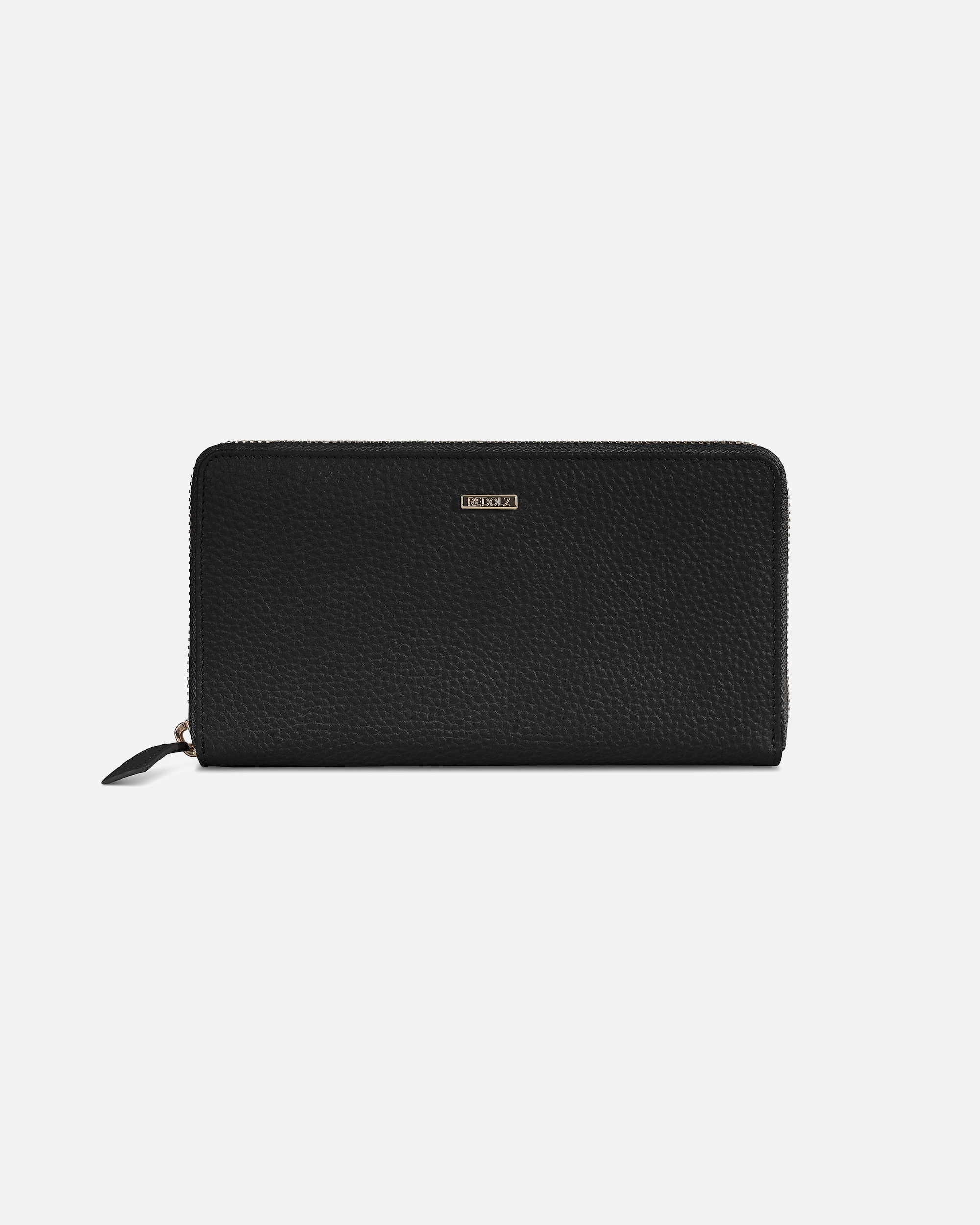Portemonnaie für Weiblich Redolz Leather Essentials Damengeldbörse black