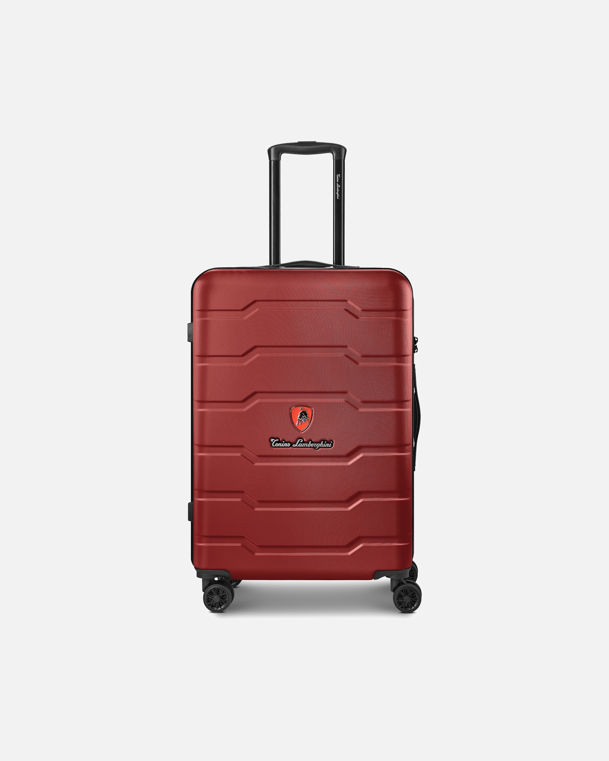 Trolley für Männlich Tonino Lamborghini Bologna 4 Rollen Trolley M 67 cm dark red