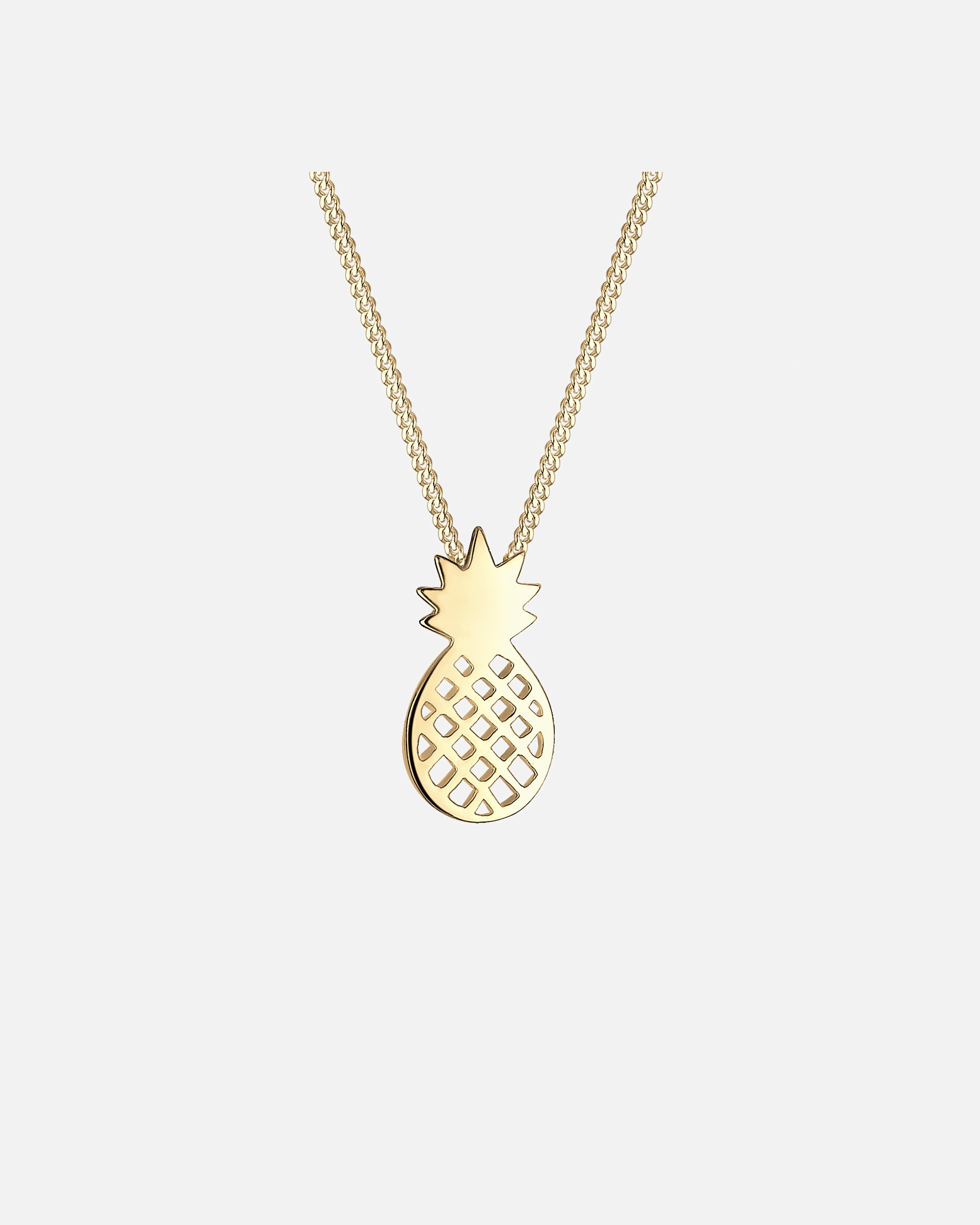 Halskette für Weiblich Elli Elli Halskette Ananas Frucht 925 Sterling Silber goldfarben
